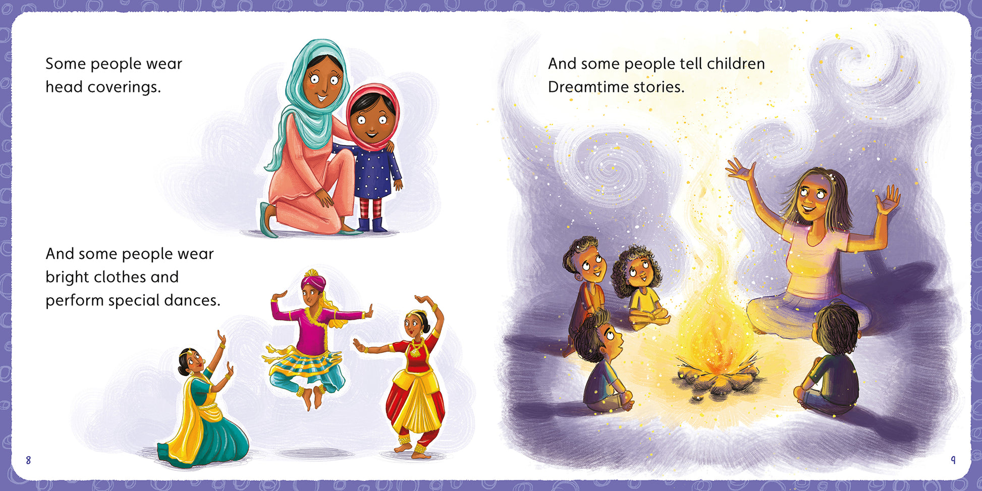 A page from the Little BIG Chats book 'Around the World' by Jayneen Sanders
