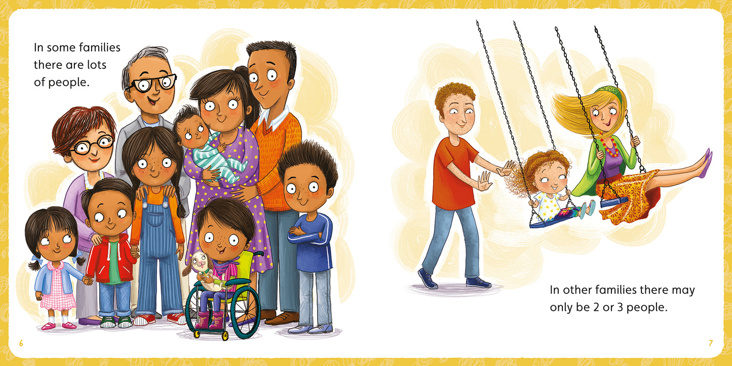 A page from the Little BIG Chats book 'Families' by Jayneen Sanders