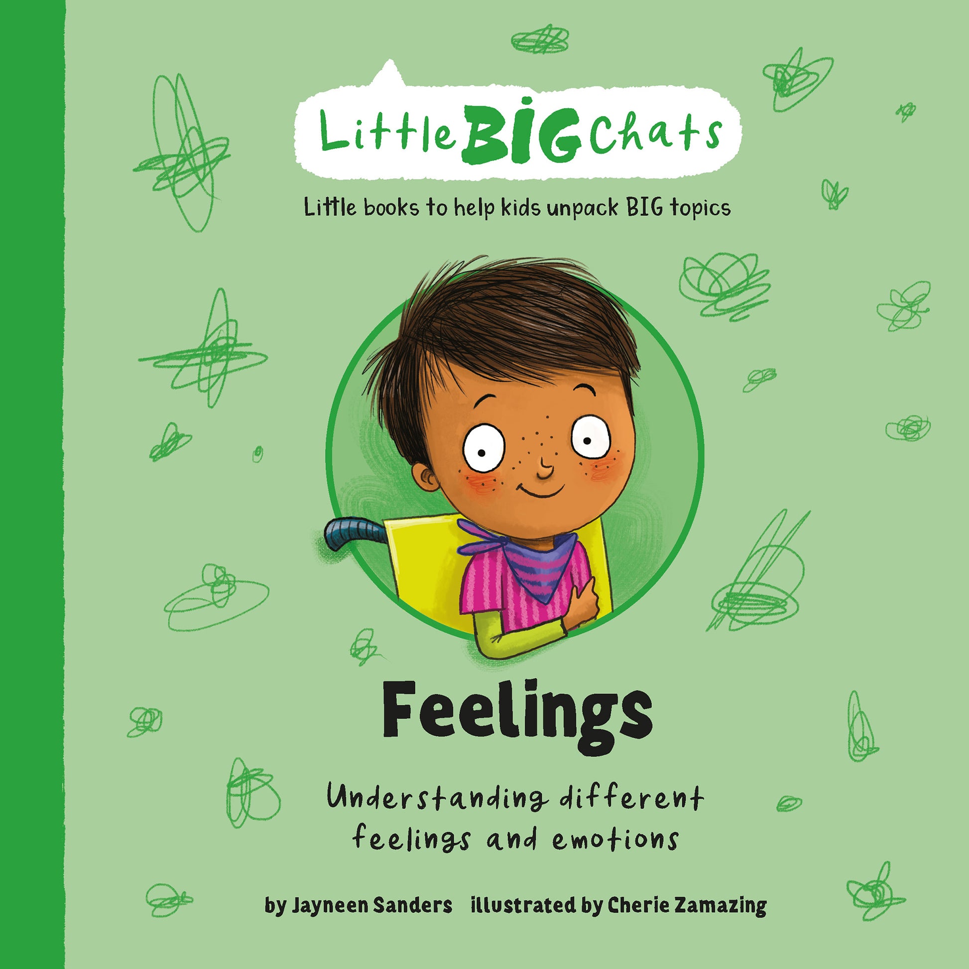 The cover of the Little BIG Chats book ‘Feelings’ by Jayneen Sanders.
