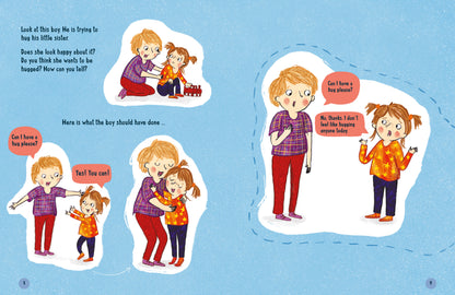 A page from the book 'Let's Talk About Body Boundaries, Consent & Respect' by Jayneen Sanders