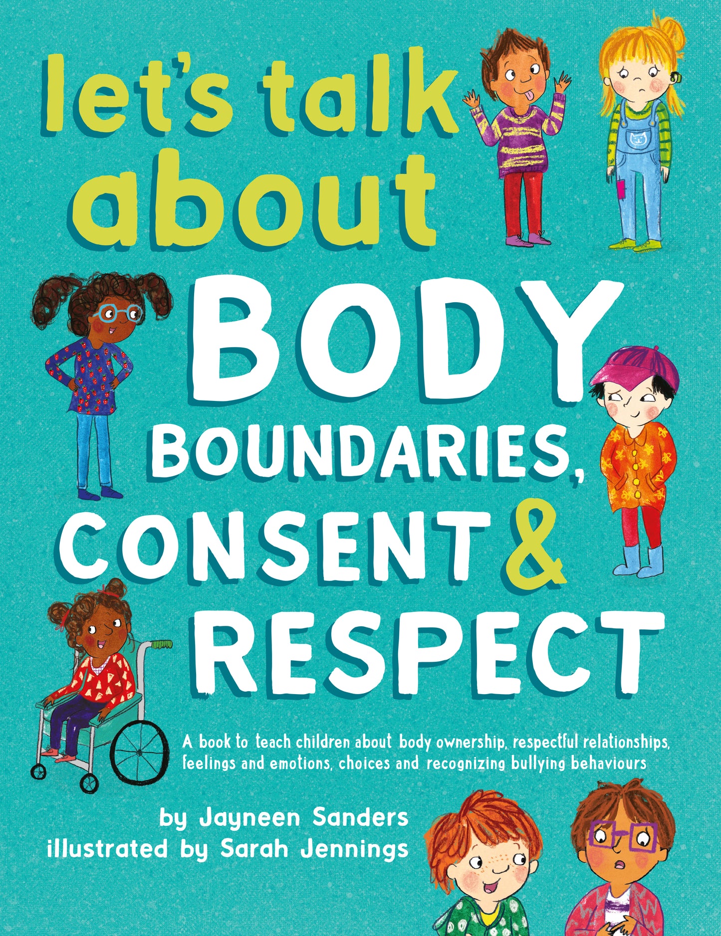 The cover of the book ‘Let's Talk About Body Boundaries, Consent & Respect’ by Jayneen Sanders.