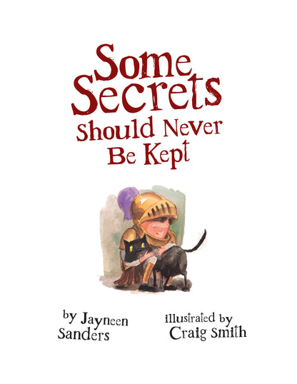 A page from the book 'Some Secrets Should Never Be Kept' by Jayneen Sanders
