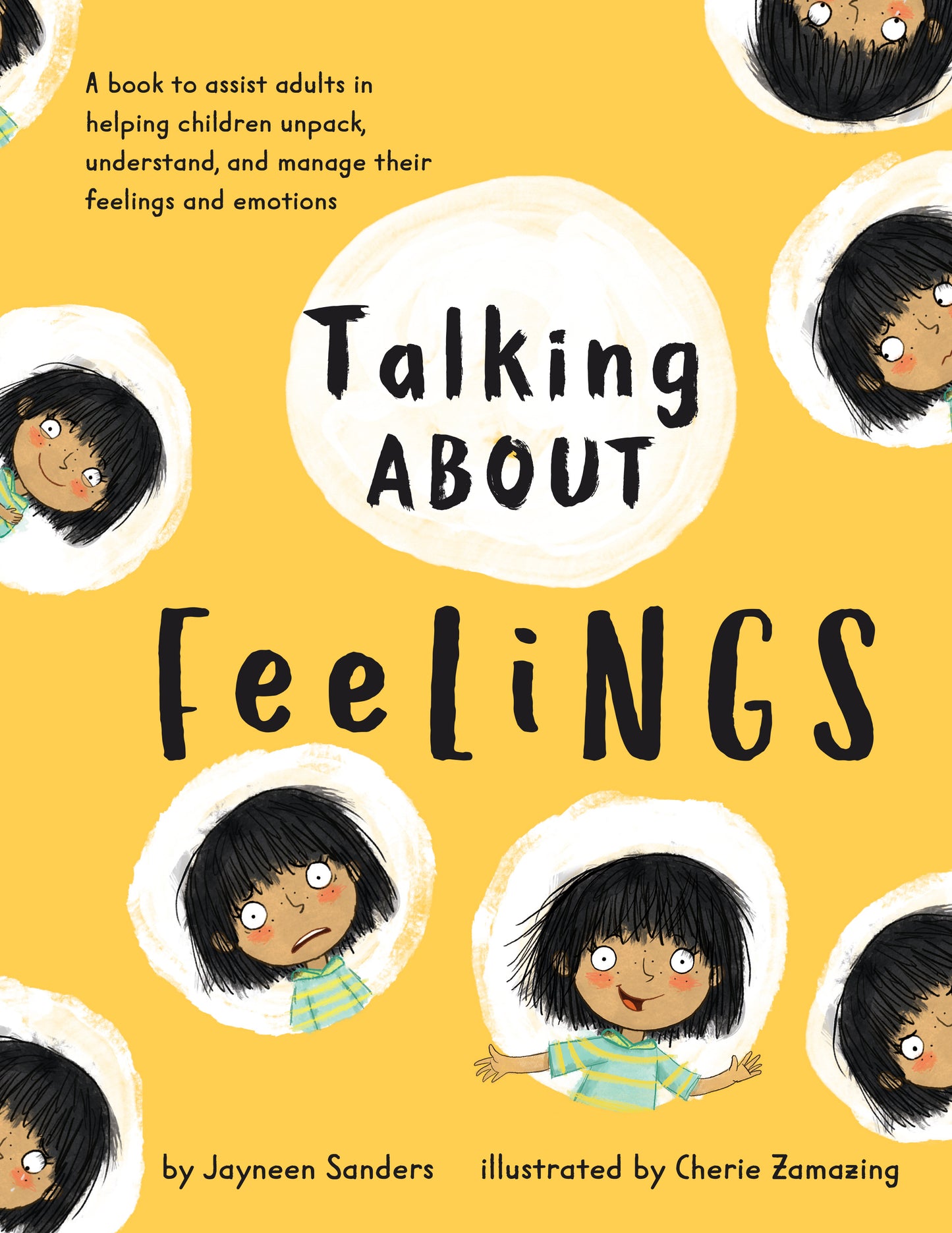 The cover of the book ‘Talking About Feelings’ by Jayneen Sanders.